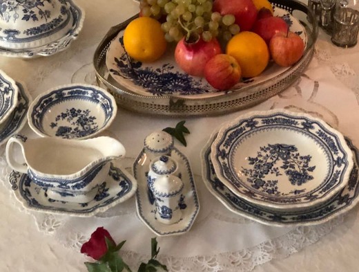 Antique tray and a dish