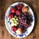 Antique tray and a dish