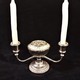 Antique roseball with candlesticks