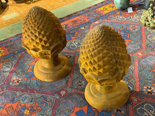 Antique decorative elements pine cones