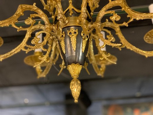 Pair of chandeliers in the Empire style