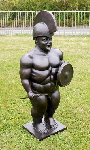 Garden sculpture "Roman warrior"
