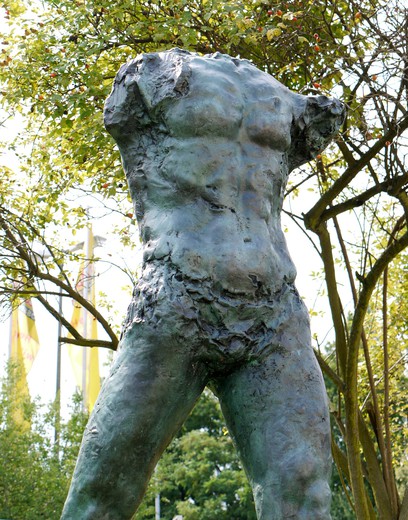 Ancient sculpture "Walking man"