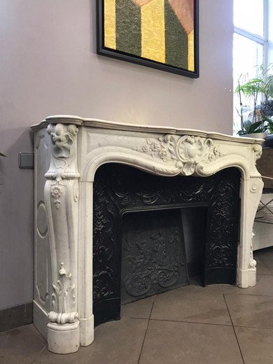 Antique Louis XV fireplace