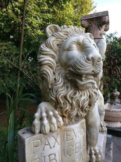 Antique sculpture of Lion of St. Mark