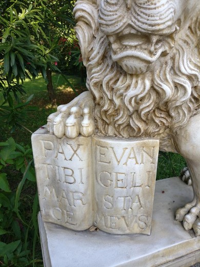 Antique sculpture of Lion of St. Mark
