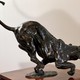 Antique sculpture "Lioness on the hunt"