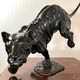 Antique sculpture "Lioness on the hunt"