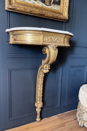 Antique gilt wood Louis XVI console