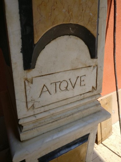 Pair antique marble obelisks