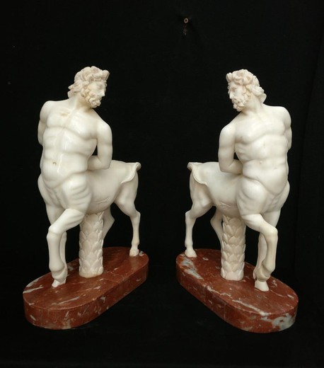 Pair antique Centaurus sculptures
