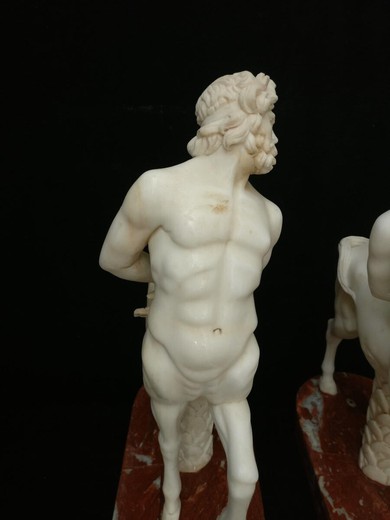 Pair antique Centaurus sculptures