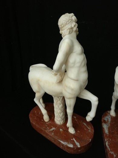 Pair antique Centaurus sculptures