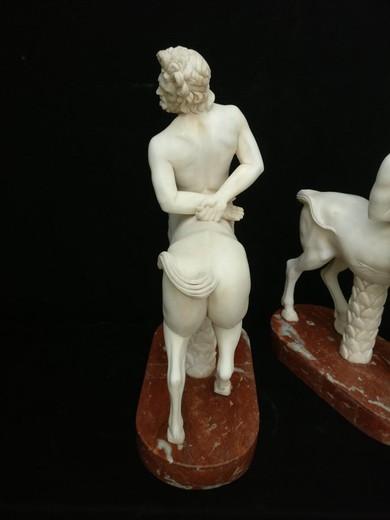 Pair antique Centaurus sculptures