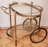 Antique mid century modern serving table Antique mid century modern serving table
