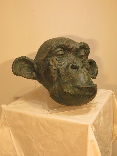 Sculpture "Monkey Head"