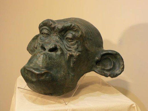 Sculpture "Monkey Head"