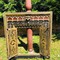 Antique gothic style fireplace insert