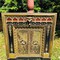 Antique gothic style fireplace insert