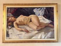 Antique painting "Nude"