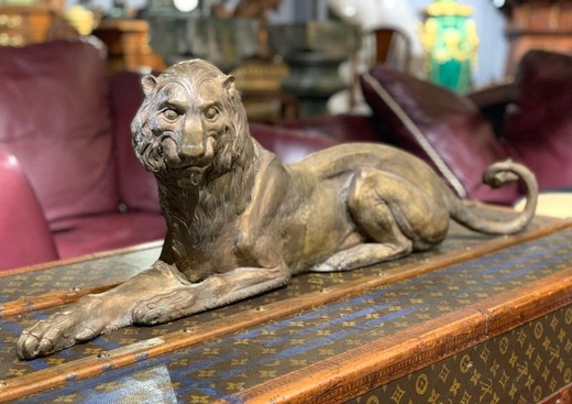 Antique Bible Lion sculpture