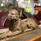 Antique Bible Lion sculpture