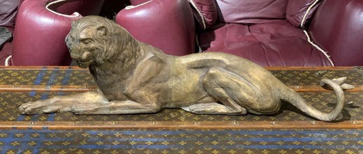Antique Bible Lion sculpture