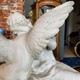 Антикварная скульптура "Девушка и ангел"
