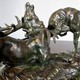 Антикварная скульптура «Сражение»