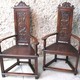 Antique pair armchairs