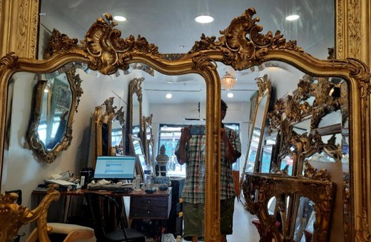Pair of antique mirrors
