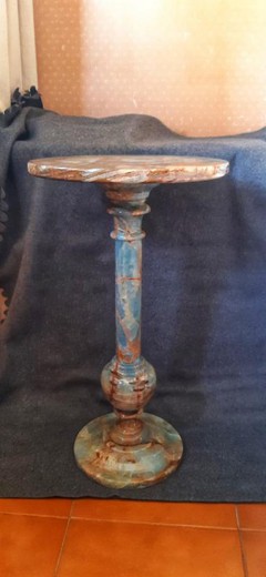 Антикварный кофейный столик из оникса