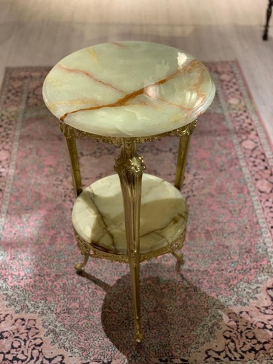 Antique onyx table