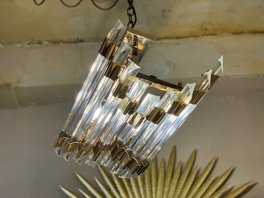 A small vintage chandelier