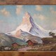 Антикварная картина "Гора Маттерхорн"