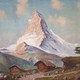 Antique painting "Mount Matterhorn"