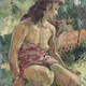 Antique painting "Nude"