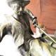 Antique sculpture "Picador and the bull"