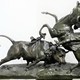 Antique sculpture "Picador and the bull"