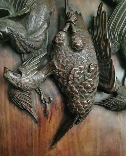 Antique panel "Birds"