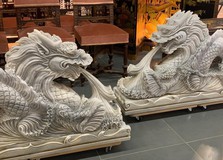 Antique twin dragons