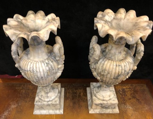 Antique pair vases