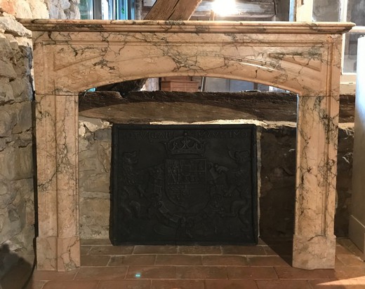 Antique Louis XIV (Boudin) fireplace