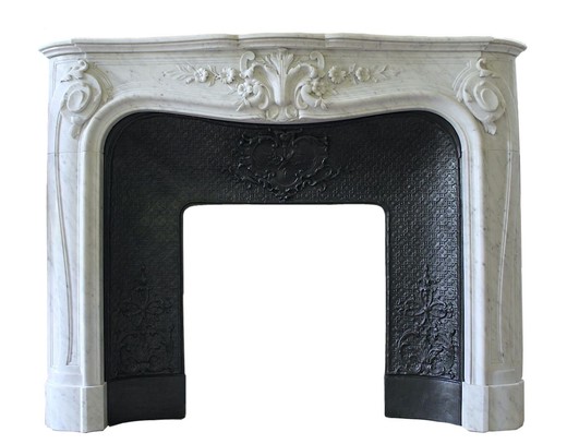 Antique fireplace portal