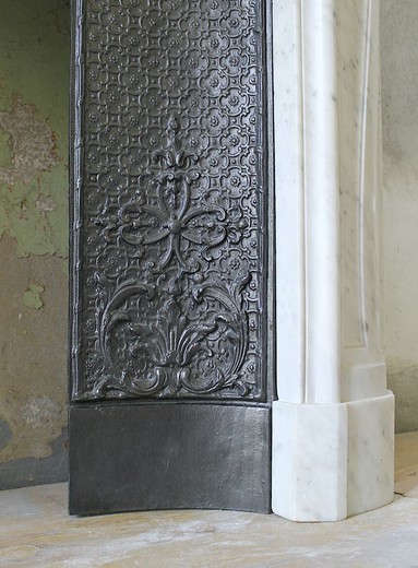 Antique fireplace portal