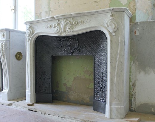 Antique fireplace portal