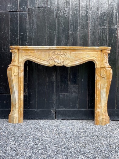 Antique fireplace mantel