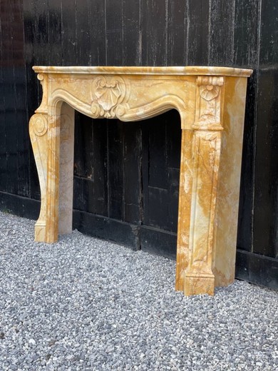 Antique fireplace mantel