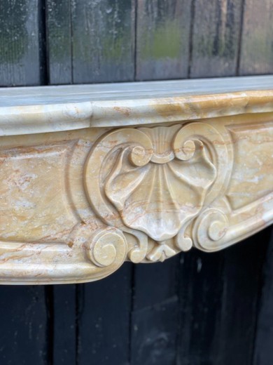 Antique fireplace mantel