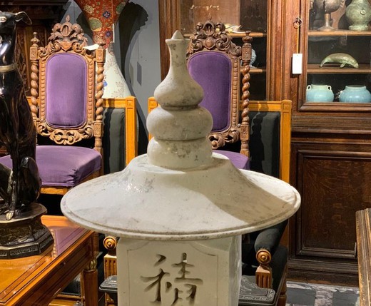 Antique marble lantern